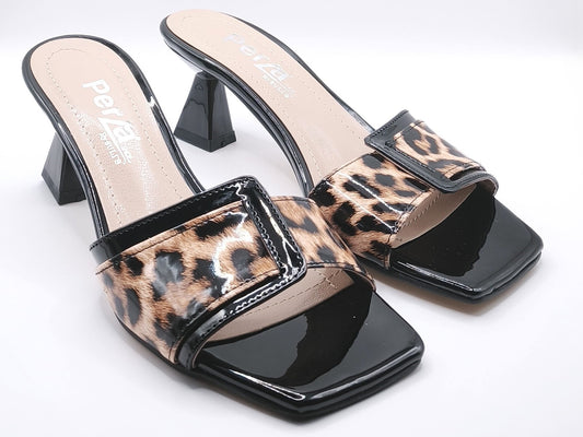 Kaprisa ženske papuče crna leopard